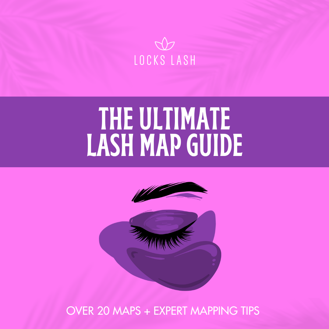 Downloadable Lash Map Style Guide Contains 20+ Lash Maps Locks Lash