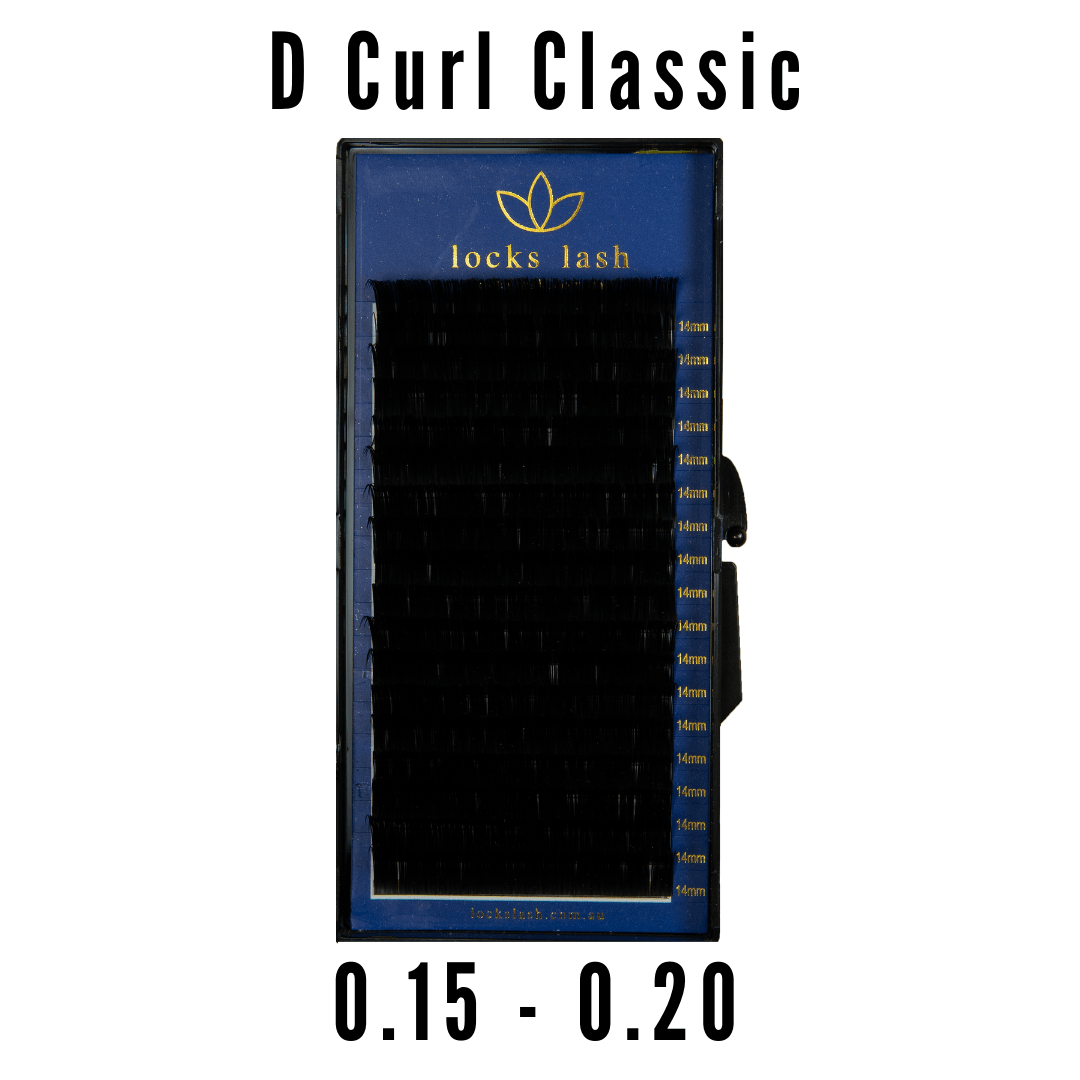 D Curl Classic Single Lengths Lash Tray | Classic Eyelash Extensions CLEARANCE