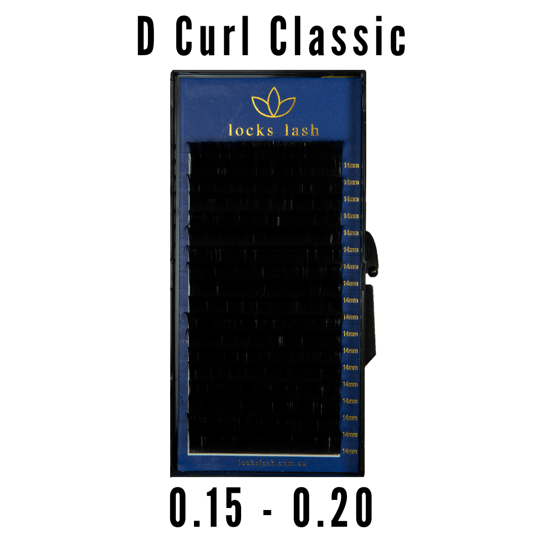 D Curl Classic Single Lengths Lash Tray | Classic Eyelash Extensions