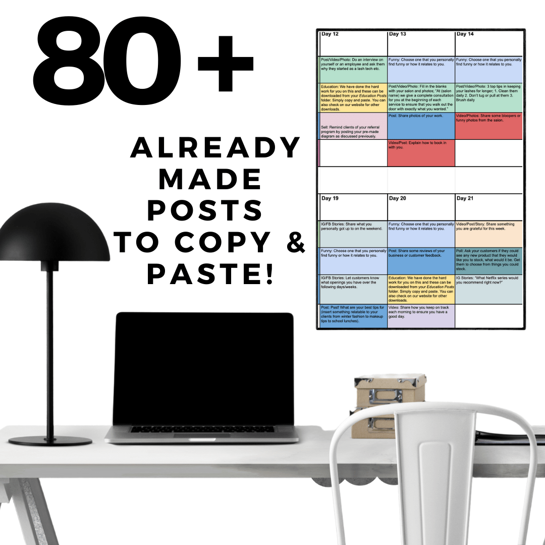 Social Media Planner 101 Days | Planner + Content