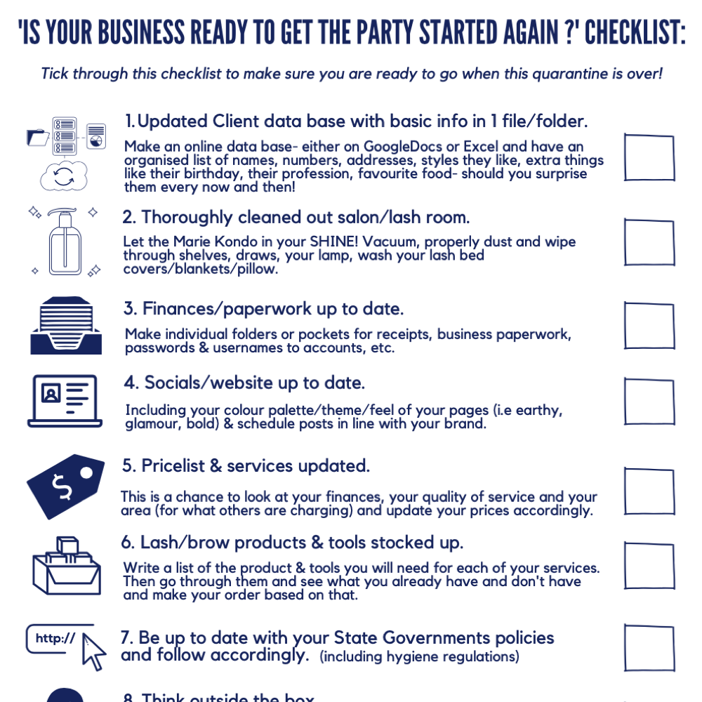 Downloadable Return-To-Work Checklists