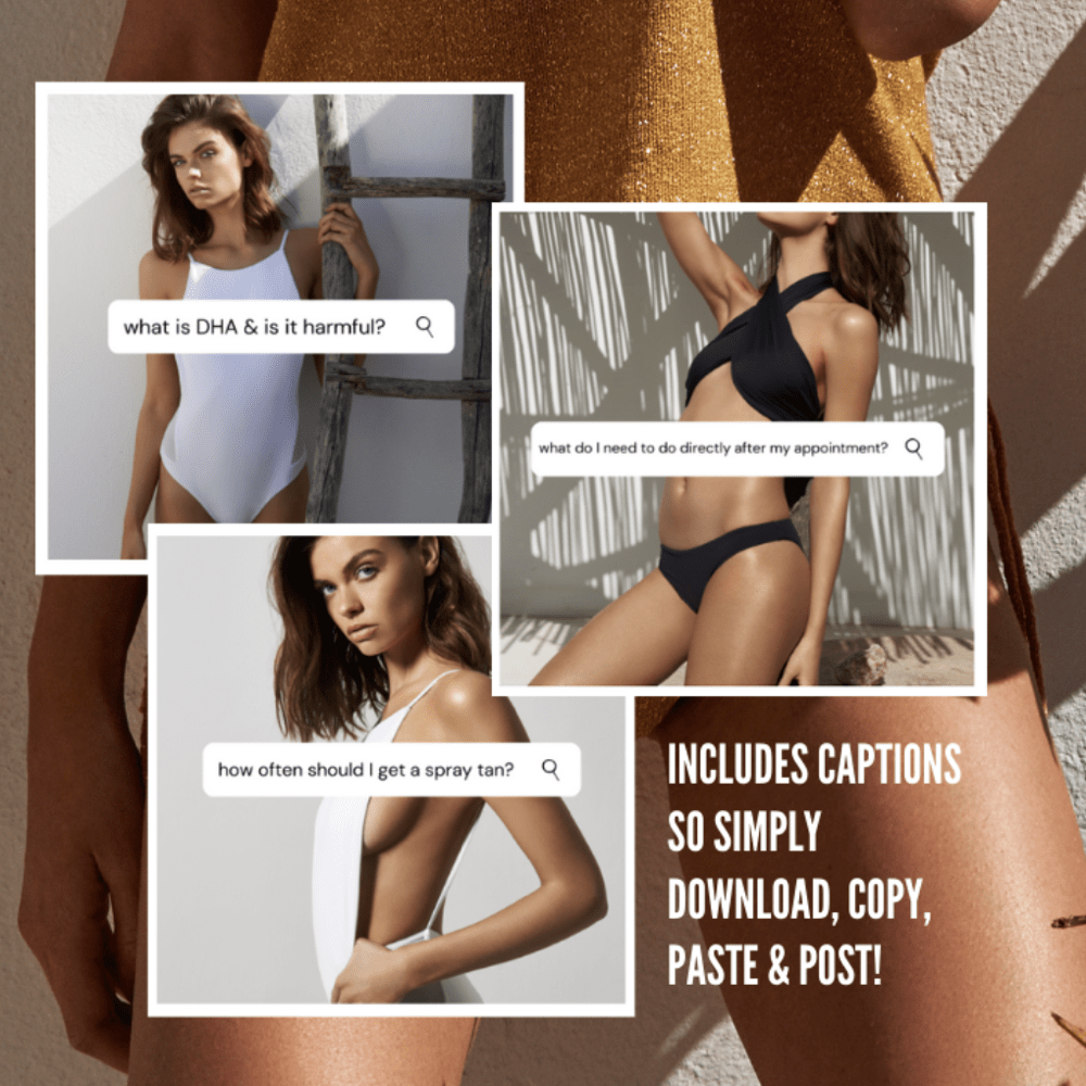 Downloadable Spray Tan Social Media Pack