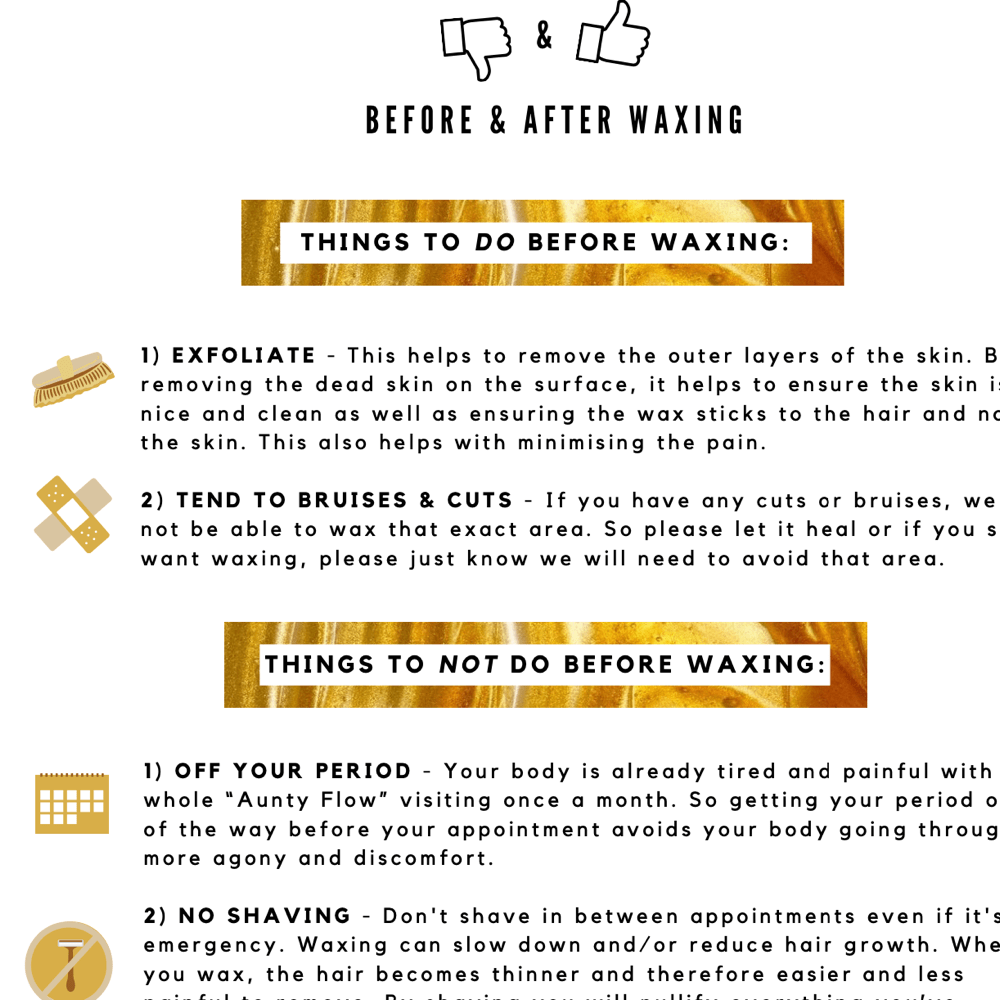 Downloadable Waxing Do's and Dont's