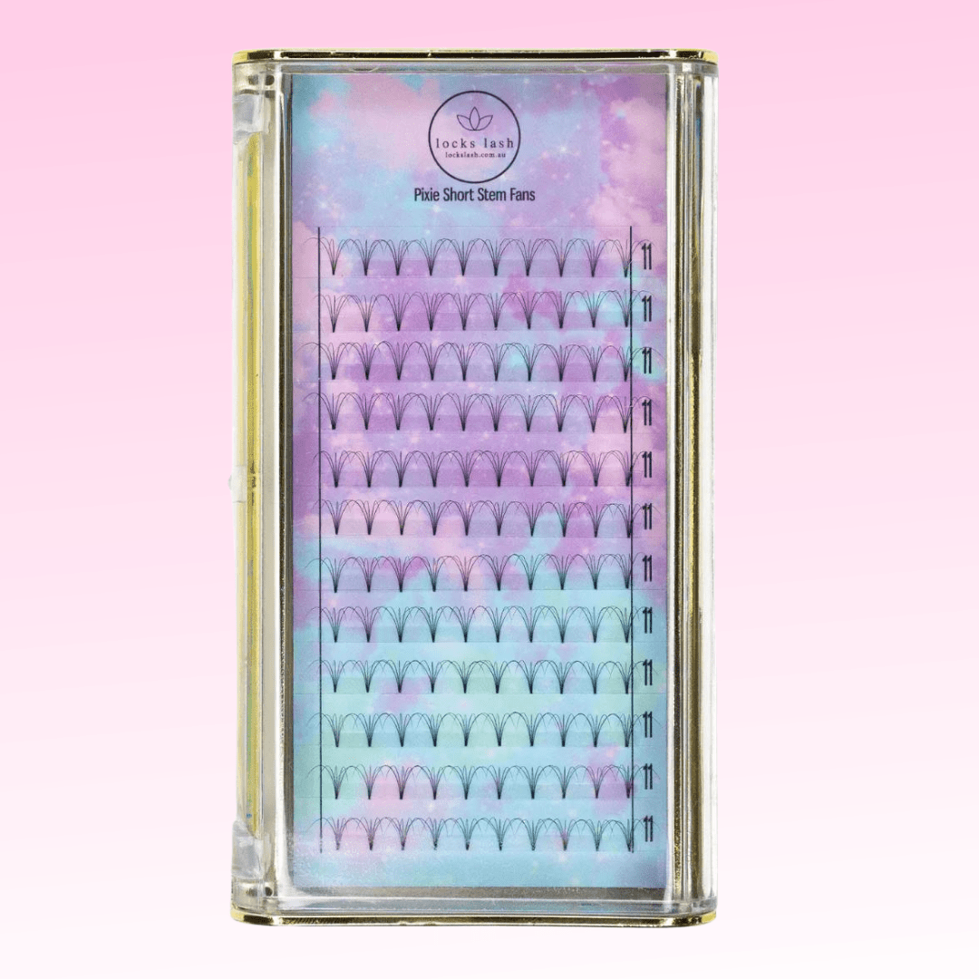 C CURL 0.07 | Premade Eyelash Extension Fans | 'Pixies' Short Stem