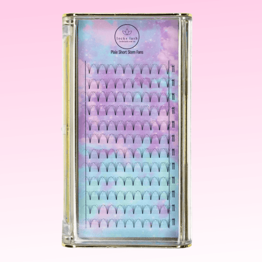 C CURL 0.07 | Premade Eyelash Extension Fans | 'Pixies' Short Stem