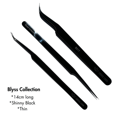 Shinny Black Tweezers - Limited Edition Collection 14cm