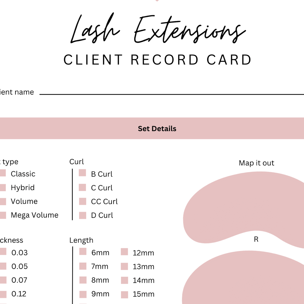 FREE Downloadable Client Record Cards