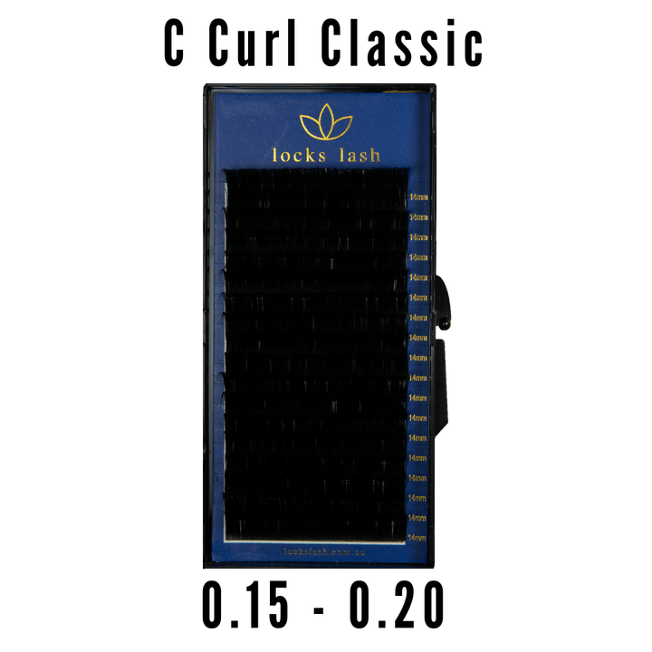 C Curl Classic Single Lengths Lash Tray | Classic Eyelash Extensions