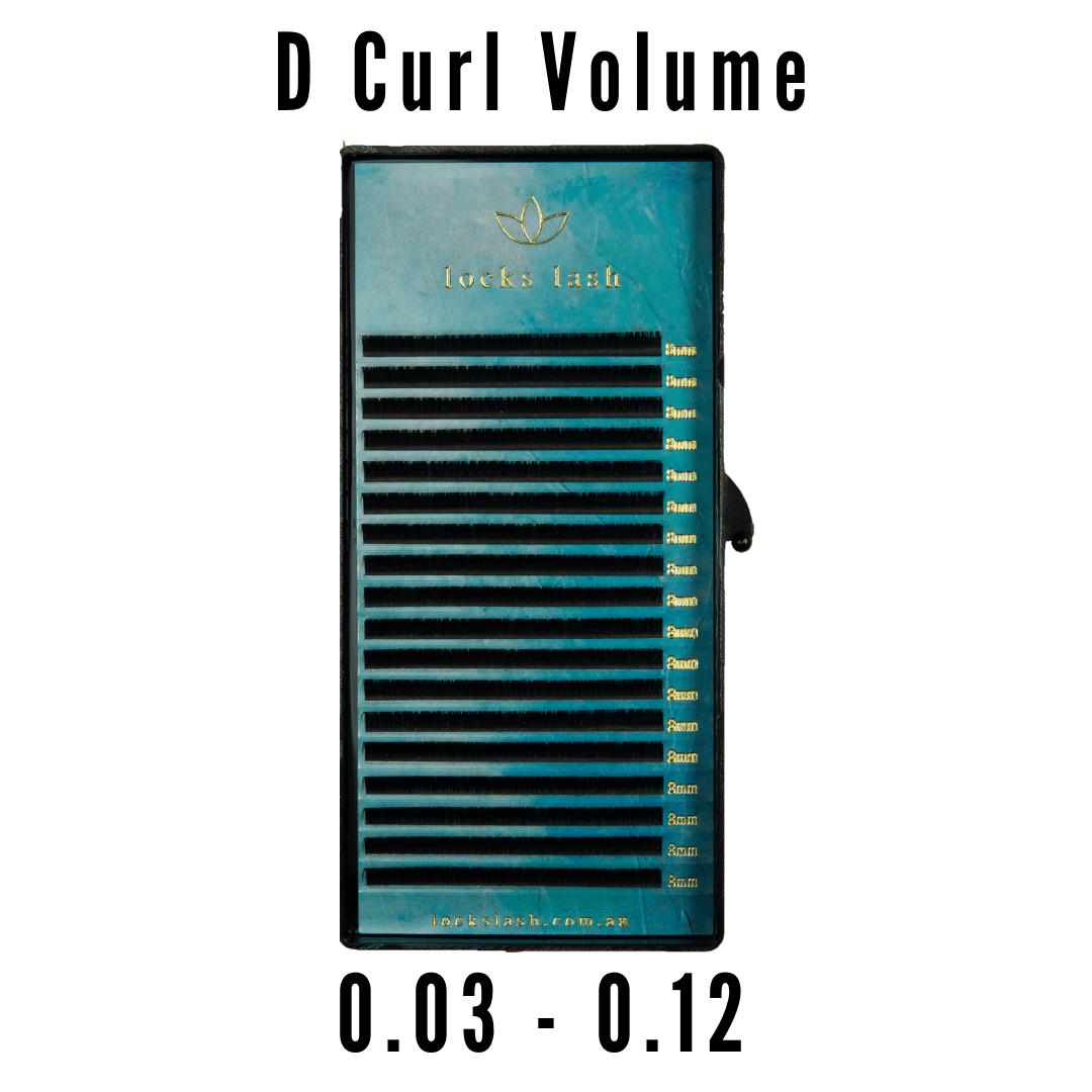 D Curl Volume Single Length Lash Trays | Volume Eyelash Extensions