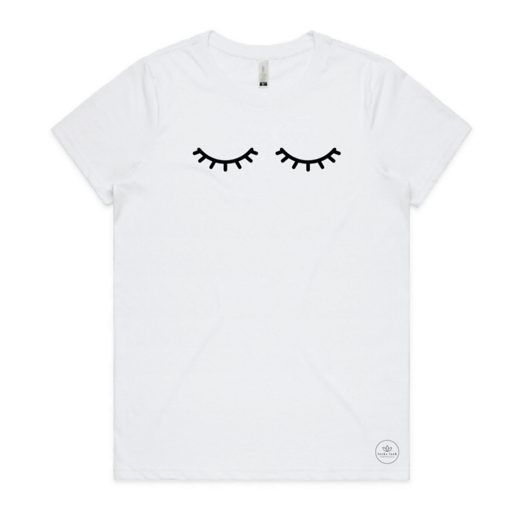 Lashes | Short Sleeve Organic Cotton T Shirt